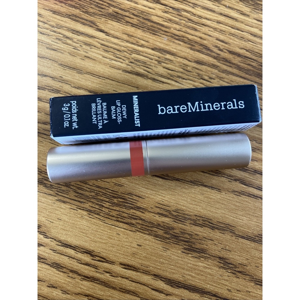 new bareMinerals Mineralist Dewy Lip Gloss-Balm 3g/0.1oz Friendship Clean Beauty